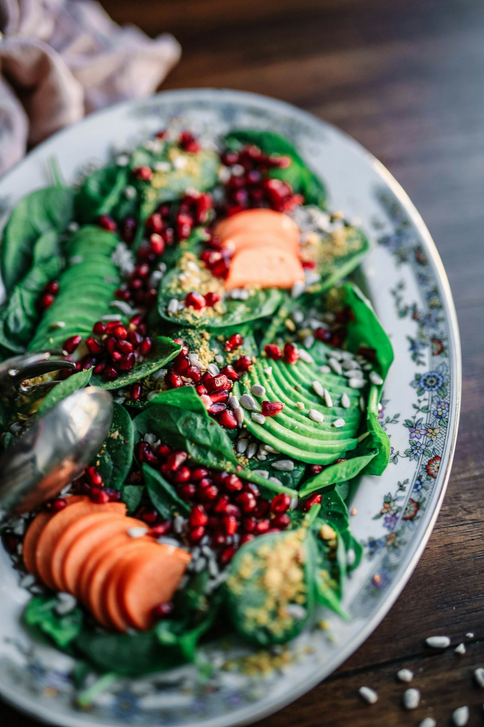 Fresh nourishing seasonal meal served in a bowl