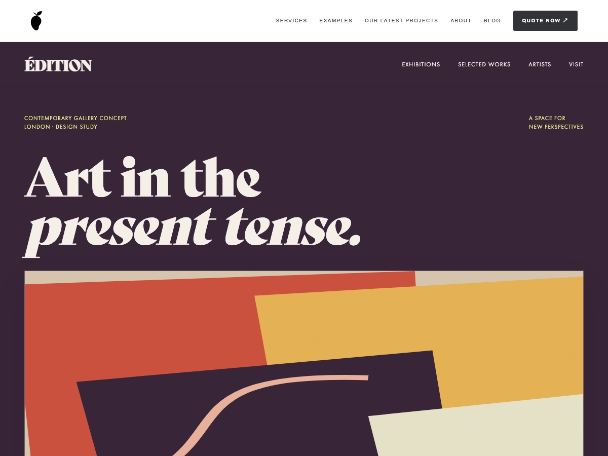 ÉDITION website design preview