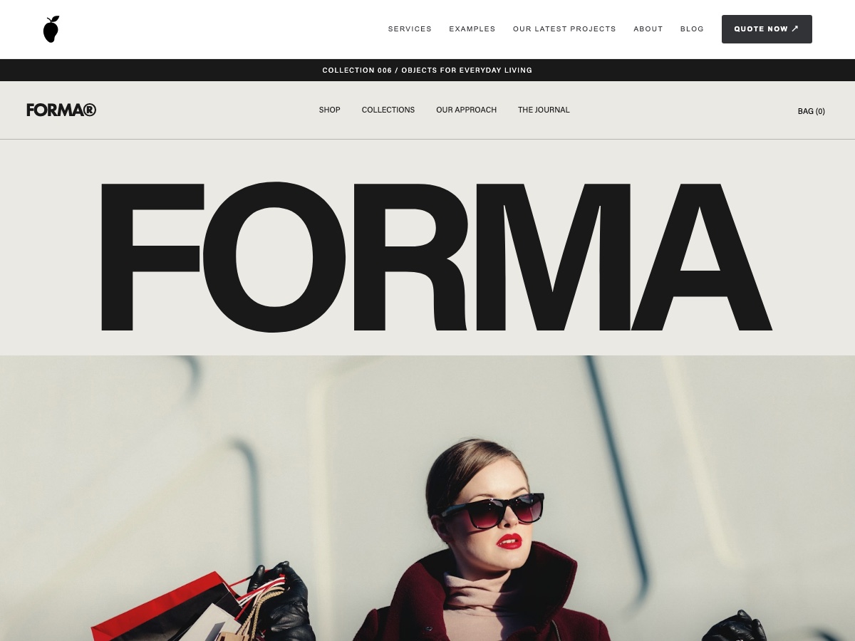 FORMA website design preview