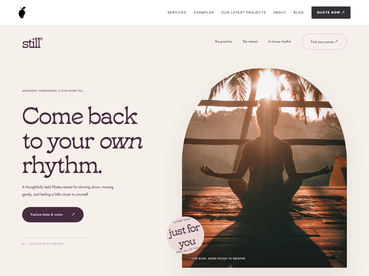 still. website design preview
