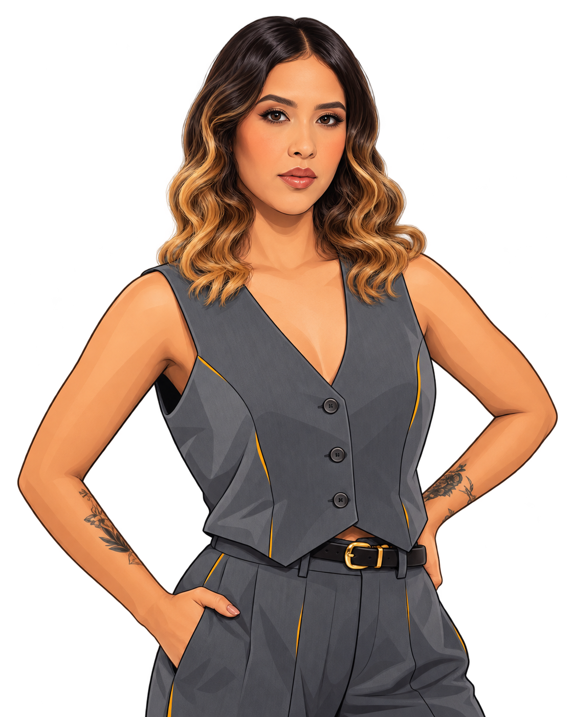 Katherine Velasquez, illustrated portrait